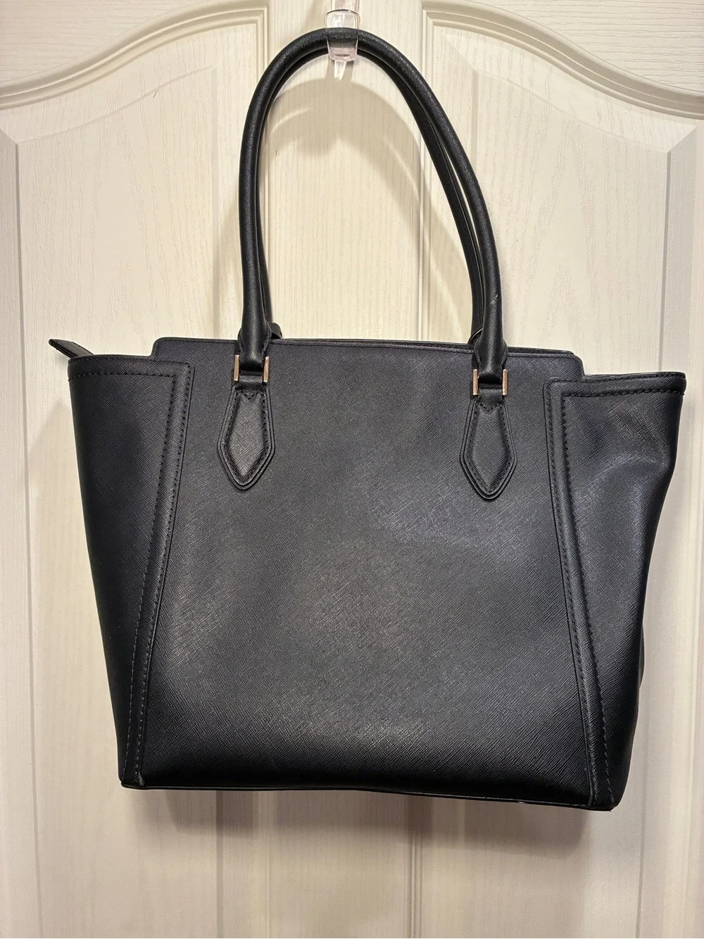 Michael Kors Black Tote with Gold MK Charm